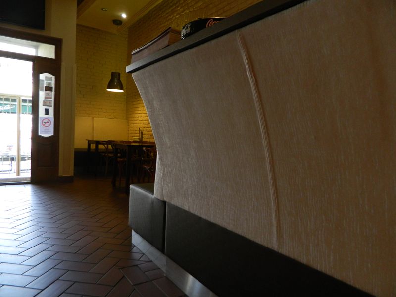a pizzéria kiszolgálópultja